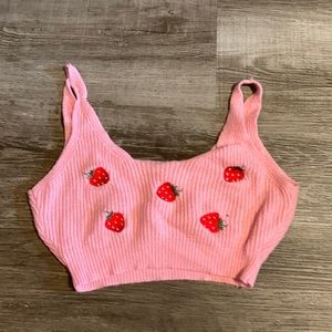 Strawberry Crop Top